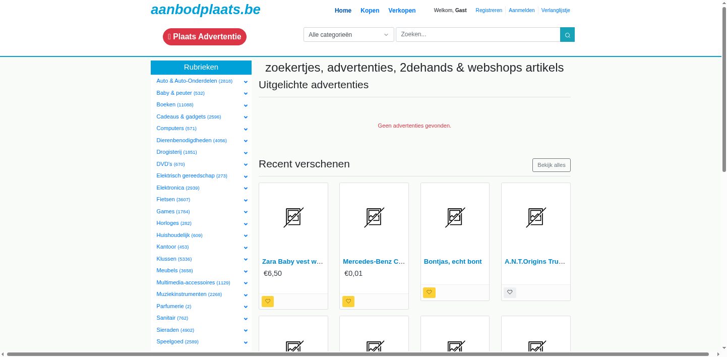 aanbodplaats.be screenshot