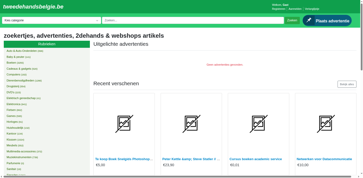 tweedehandsbelgie.be screenshot